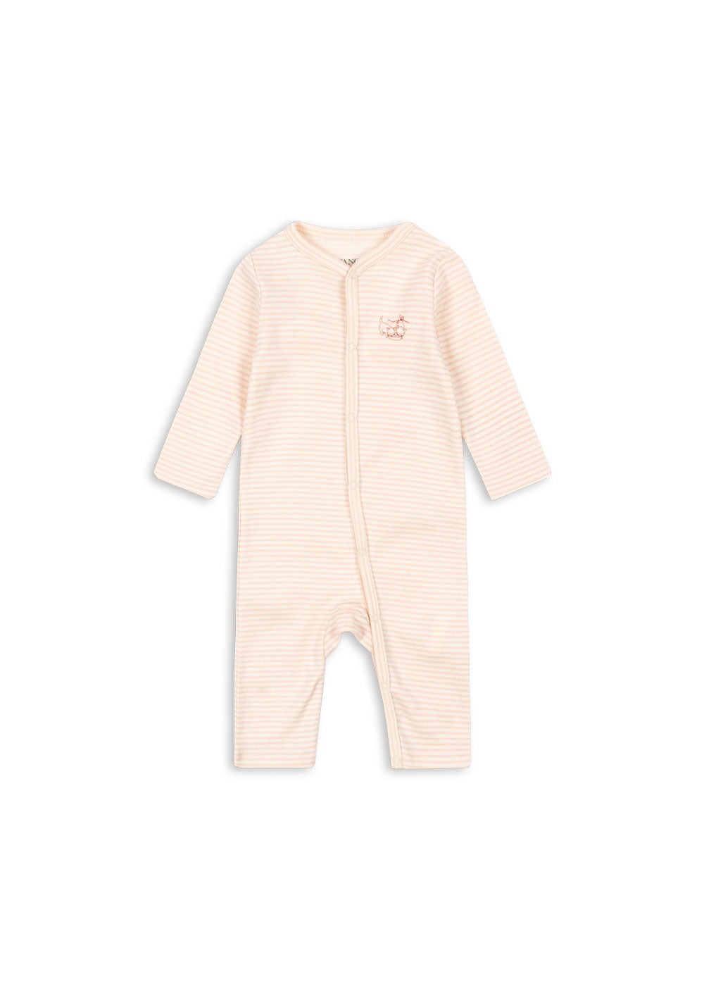 Fanga Fontana Fio Onesie - Tea Stripe/Cameo Rose