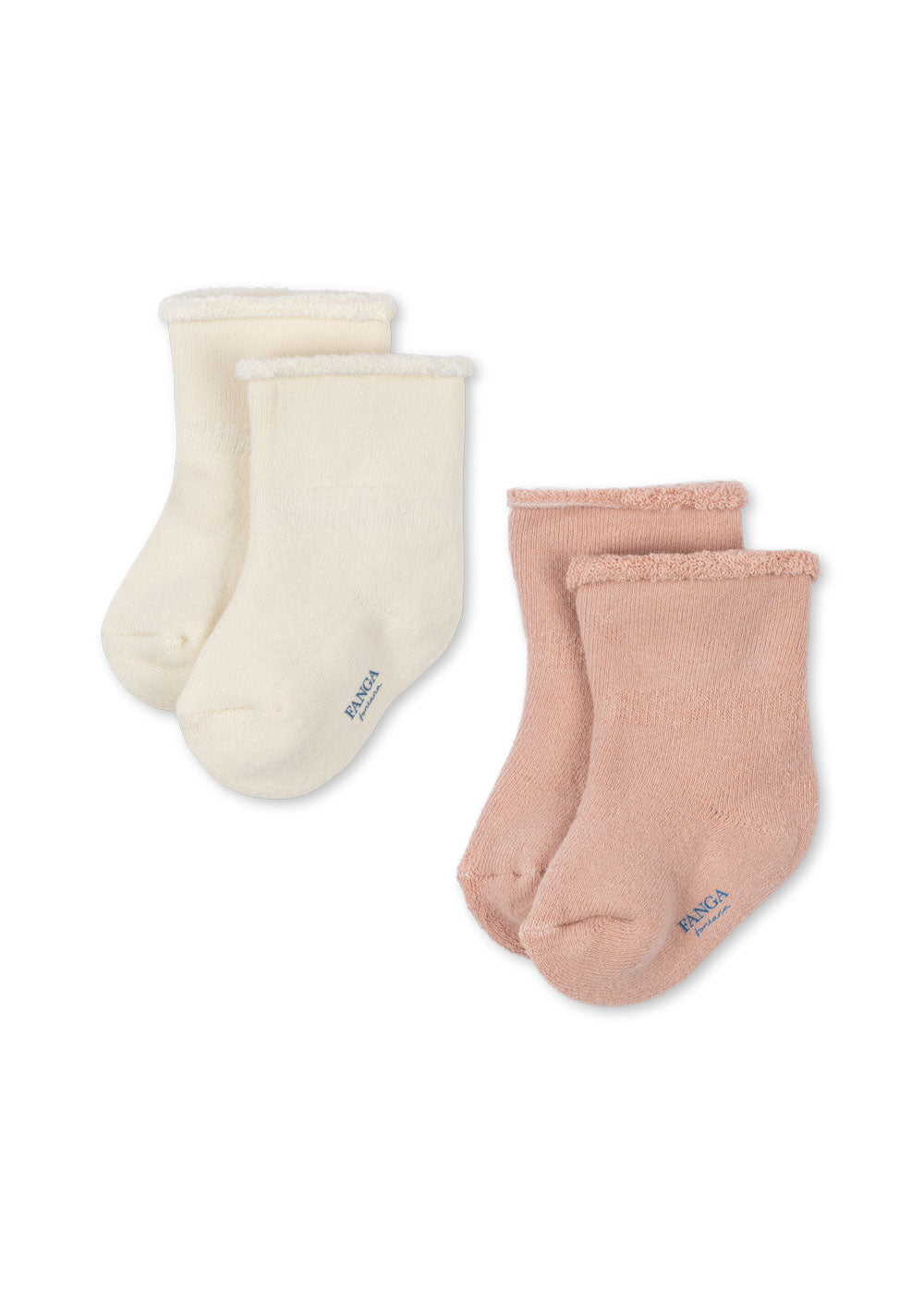 Fanga Fontana Vicino 2-pak Terry Socks - Cameo Rose