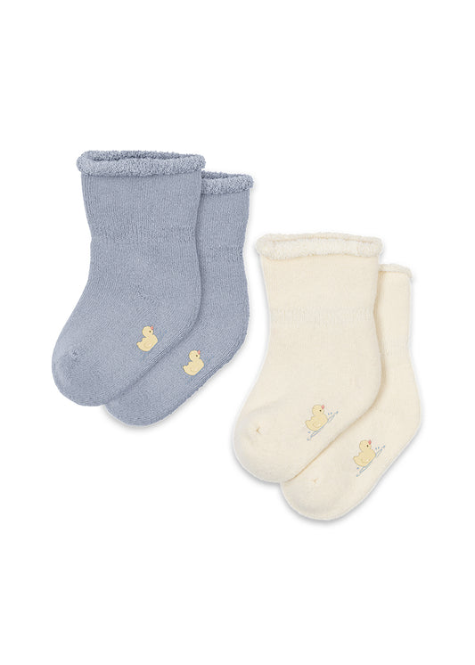 Fanga Fontana Vicino 2-pak Terry Socks - Gray Dawn