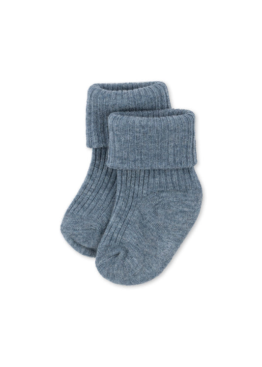 Fanga Fontana Lana Light Knitted Socks - Ashley Blue