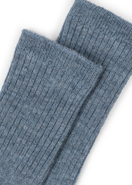 Fanga Fontana Lana Light Knitted Socks - Ashley Blue
