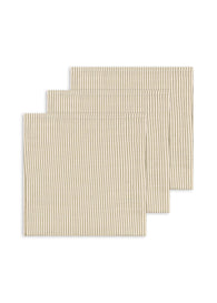 Konges Sløjd 3-pak muslin stofbleer - Tea Stripe