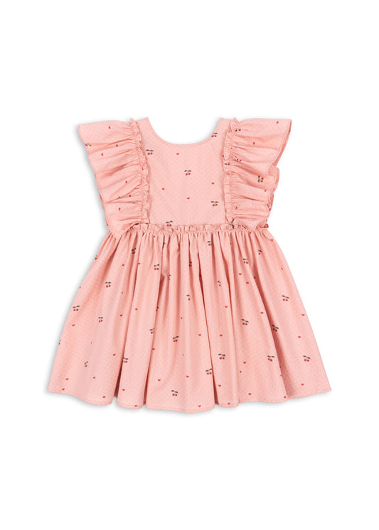 Konges Sløjd Evia Bow Dress - Cherry Coeur