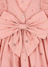 Konges Sløjd Evia Bow Dress - Cherry Coeur