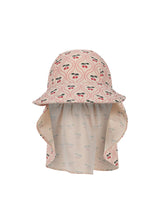 Konges Sløjd Merle Frill Sun Hat - Cherry Pink Motif