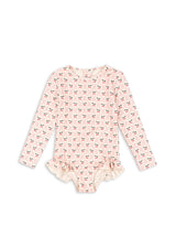 Konges Sløjd Merle LS Swimsuit - Cherry Pink Motif