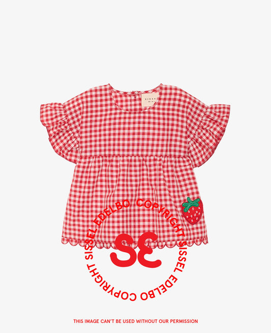 Sissel Edelbo Charlene MINI top - Red Checks
