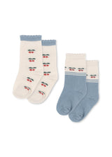 Konges Sløjd 2-pak Cherry Socks - Cherry Mix