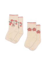 Konges Sløjd 2-pak Rose Socks - Rose Mix