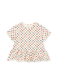 Konges Sløjd Basic Frill Tee - Coeur Coloré