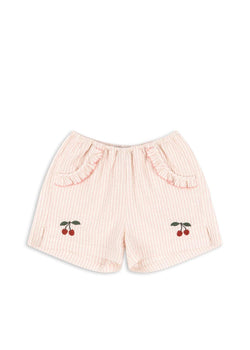 Konges Sløjd Ellie Frill Shorts - Peony Stripe