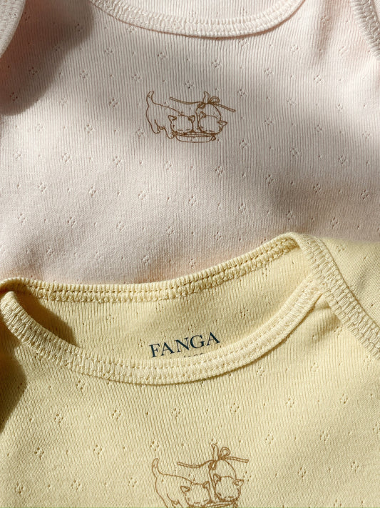 Fanga Fontana 2-pak Perla Body - Banana Crepe/Creole Pink