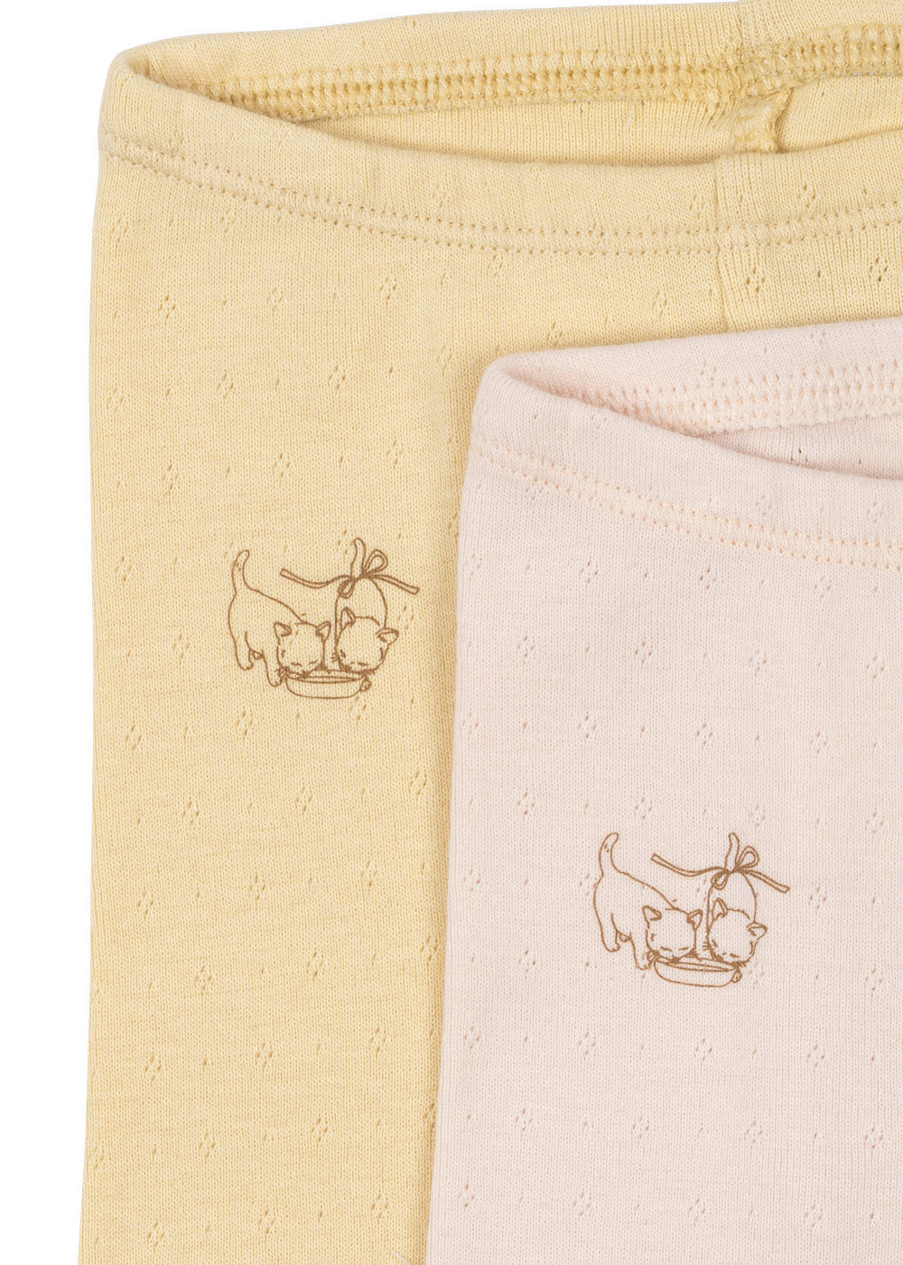 Fanga Fontana 2-pak Perla Leggings - Banana Crepe/Creole Pink