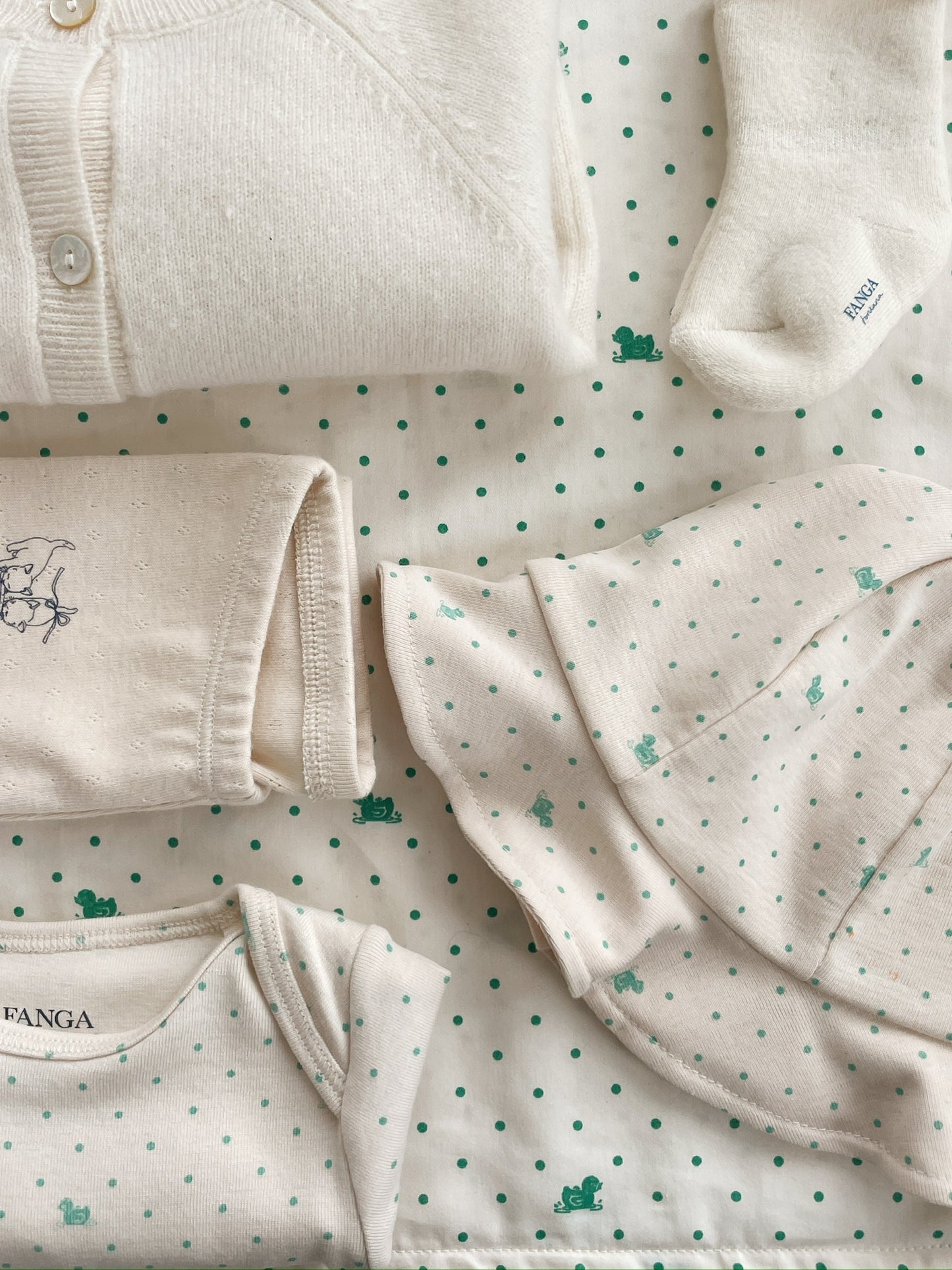 Fanga Fontana 2-pak Perla Leggings - Buttercream/Pearl Blue