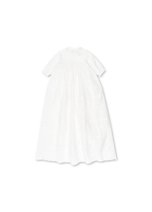 Konges Sløjd Bambina dåbskjole - Optic White