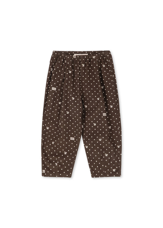 CARA BUKSER I FLØJL - CHERRY DOT CHOCOLATE