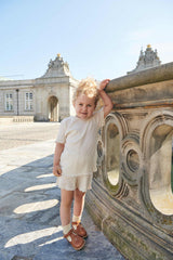 Copenhagen Colors Pointelle Heart T-shirt - Cream