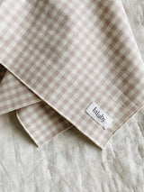 Lalaby Eddie tørklæde, Beige Gingham