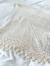 Håndstrikket Mary svøb/tæppe, Merino