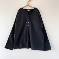 CARAMEL mørkeblå skjortebluse str. 10 år