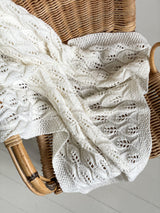 Håndstrikket Bella babytæppe i Merino