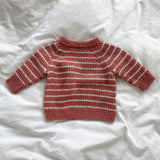 Håndstrikket NY Friday sweater, Merino str. 0-2 mdr